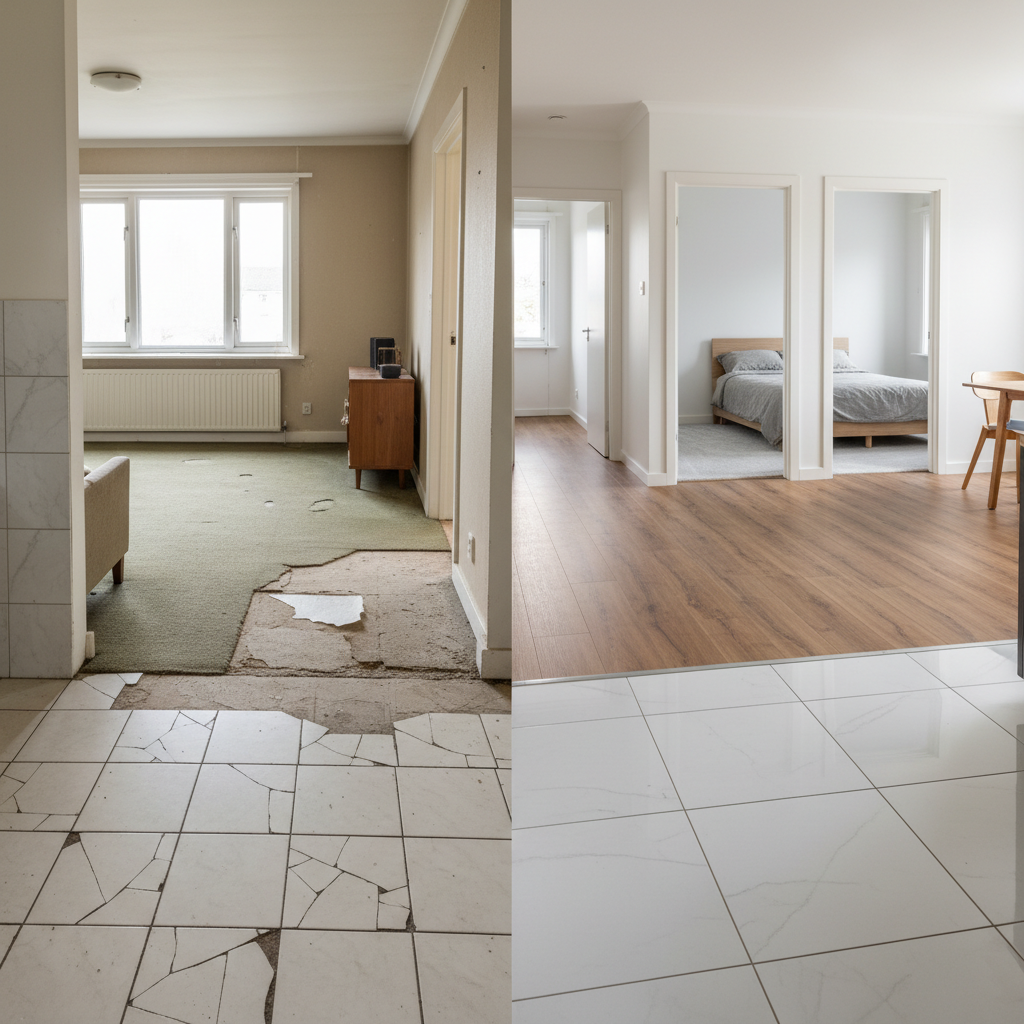 Cypress Flooring Before