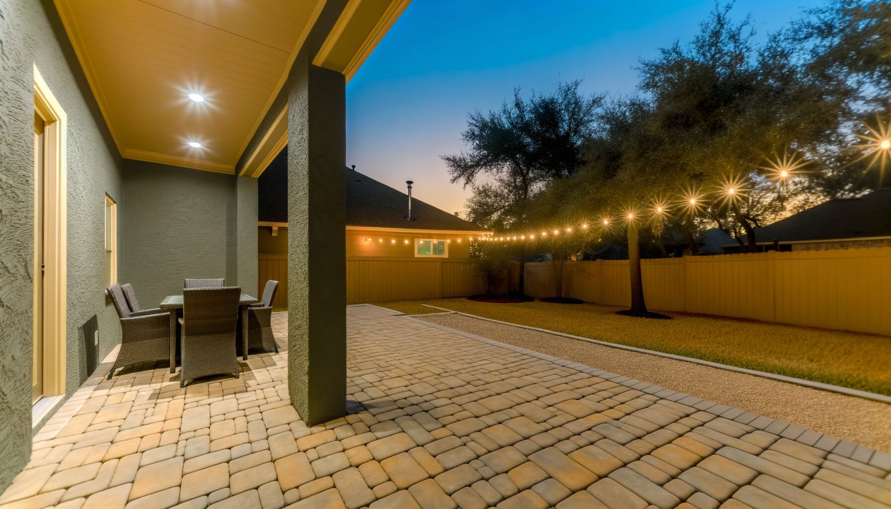 Paver Patio & Dining - Houston Heights, TX