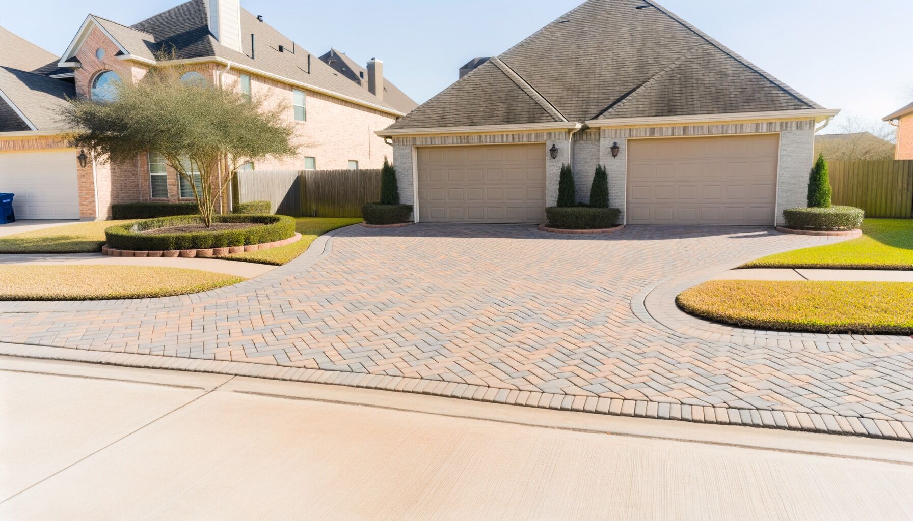 Paver Driveway - Spring, TX