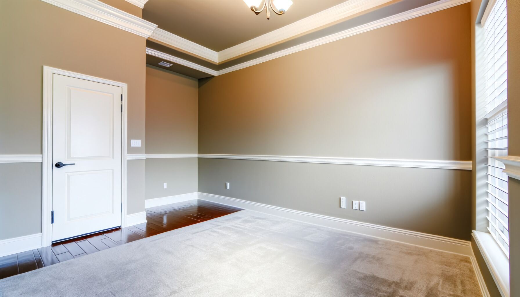 Warm Greige Living Room - Houston Heights, TX